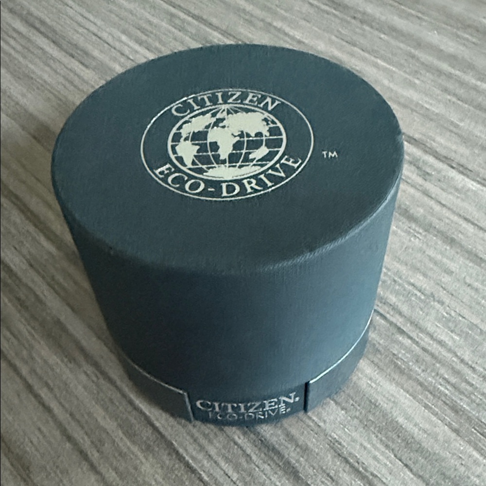 Citizen Eco-Drive Watch Storage Box Black and Silver Mint Condition